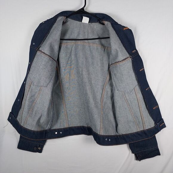 Big Smith Vintage Denim Chore Jacket Deadstock WPL 9477 USA Made Unworn Sz Mediu - Picture 7 of 12